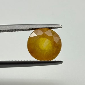 Beautiful Natural Yellow Sapphire/Faceted Yellow Sapphire Loose Gemstone/Round Shape/Stunning Yellow Sapphire Stone/Sapphire Jewelry