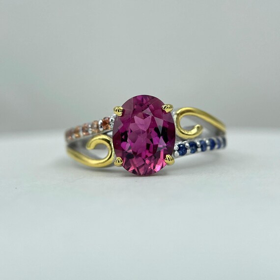 天然サファイア・ルビー・トルマリン・ガーネット＊9.06ct 9月の誕生石