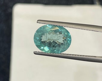AAA+ Quality Natural Paraiba Tourmaline//Oval Faceted//Rare Paraiba Top Quality//Loose Gemstone//4.20 carat Certified Paraiba Tourmaline//