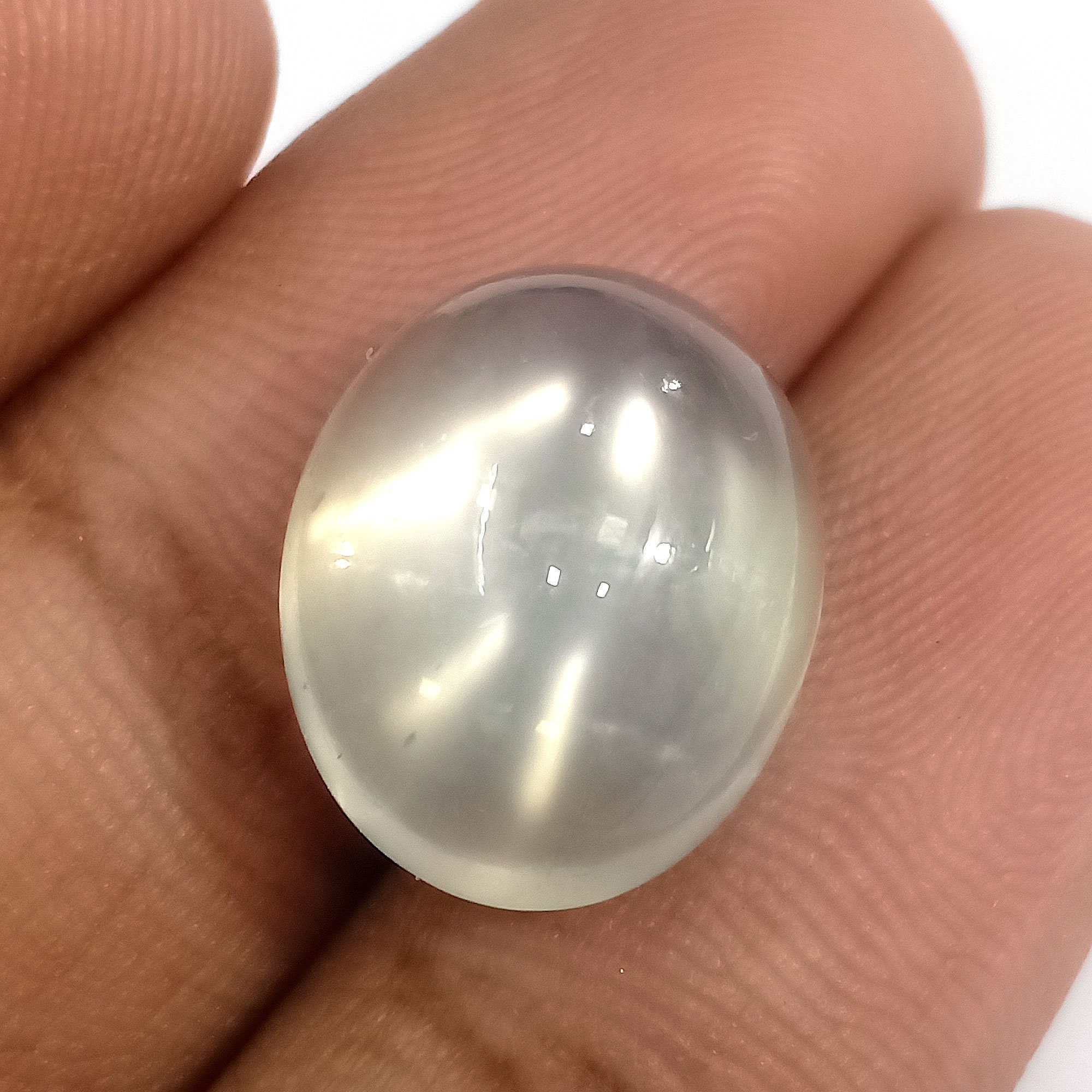 Natural White Moonstone Oval Gemstone Cabochon Beautiful Etsy UK