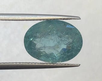 8,05 Ct, Linda Turmalina Azul, Turmalina Natural da África, Gema de Lapidação Oval, Gemas Finas, Gemas Difíceis de Encontrar, Gemas à Venda