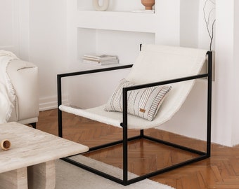 Set of 2: Jacquard Sling Chair - Minimalist Nordic Home Decor