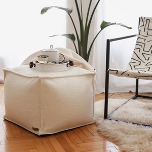 Fabric pouf shop