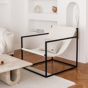 Living accents sling 1 black steel chair deals