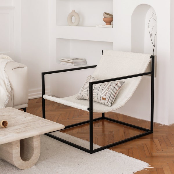 Set Of 2 Lounge Accent Sling Chair | Contemporary, Minimal, Scandinavian, Nordic & Minimalist Decoration Home Decor