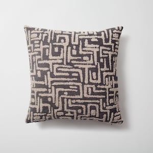 Cubierta de almohada de diseño geométrico naranja quemado / Decoración moderna de mediados de siglo / Tejido Jacquard Tela de felpa 45x45 cm Caja de 18x18 pulgadas imagen 9