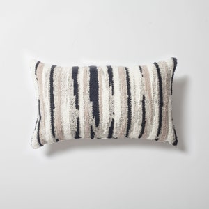Handgeweven jacquard lendekussensloop: modern boho-decor (12 x 20, 30 x 50 cm)
