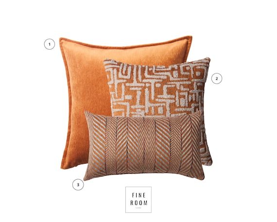 Couch Throw Pillows Set of 4 Square Pillow Covers Burnt Orange Pillow  Covers 16x16 Set of 4 Sofa Pillows Set Decorative Accent Pillows for Bed  Soft