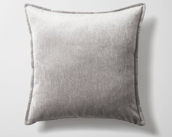Solid Velvet Look Gray Burnt Orange Mink Blue Viscose Square Lumbar Pillows Pillowcases  16x24 20x20 inch Luxury Throw Pillow Decorative