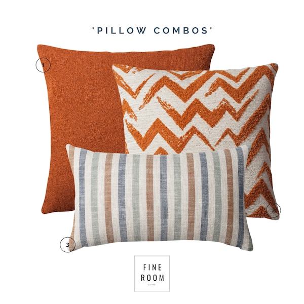 Burnt Orange Pillow Etsy