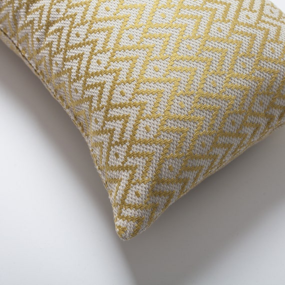 Black And Yellow Zig Zag Decorative Throw Pillow Cover Black And Yellow Zig Zag Decorative Throw Pillow Cover