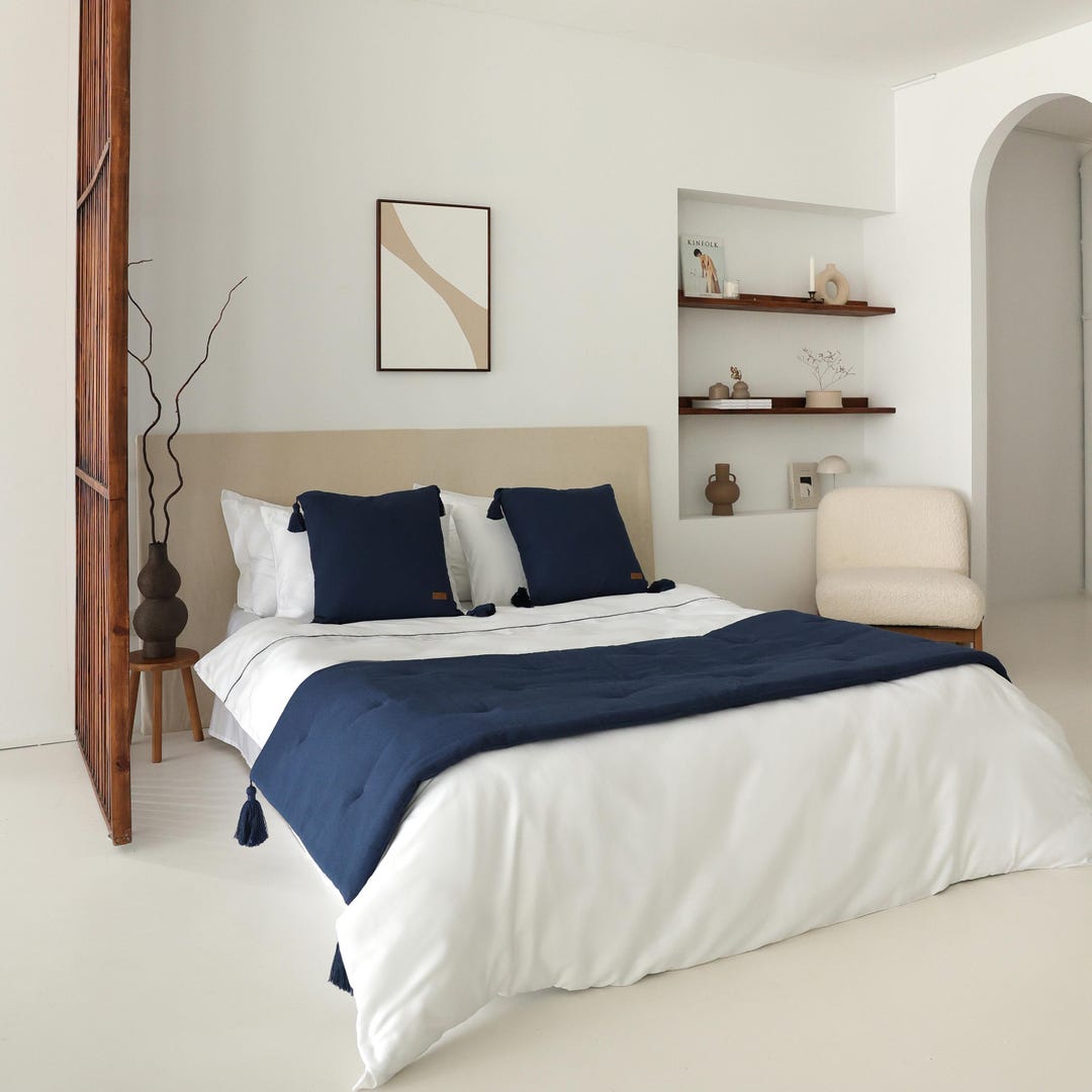 Sena Linen 2-Piece Set - Navy