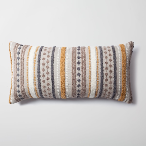 Yellow Grey Pillow Etsy