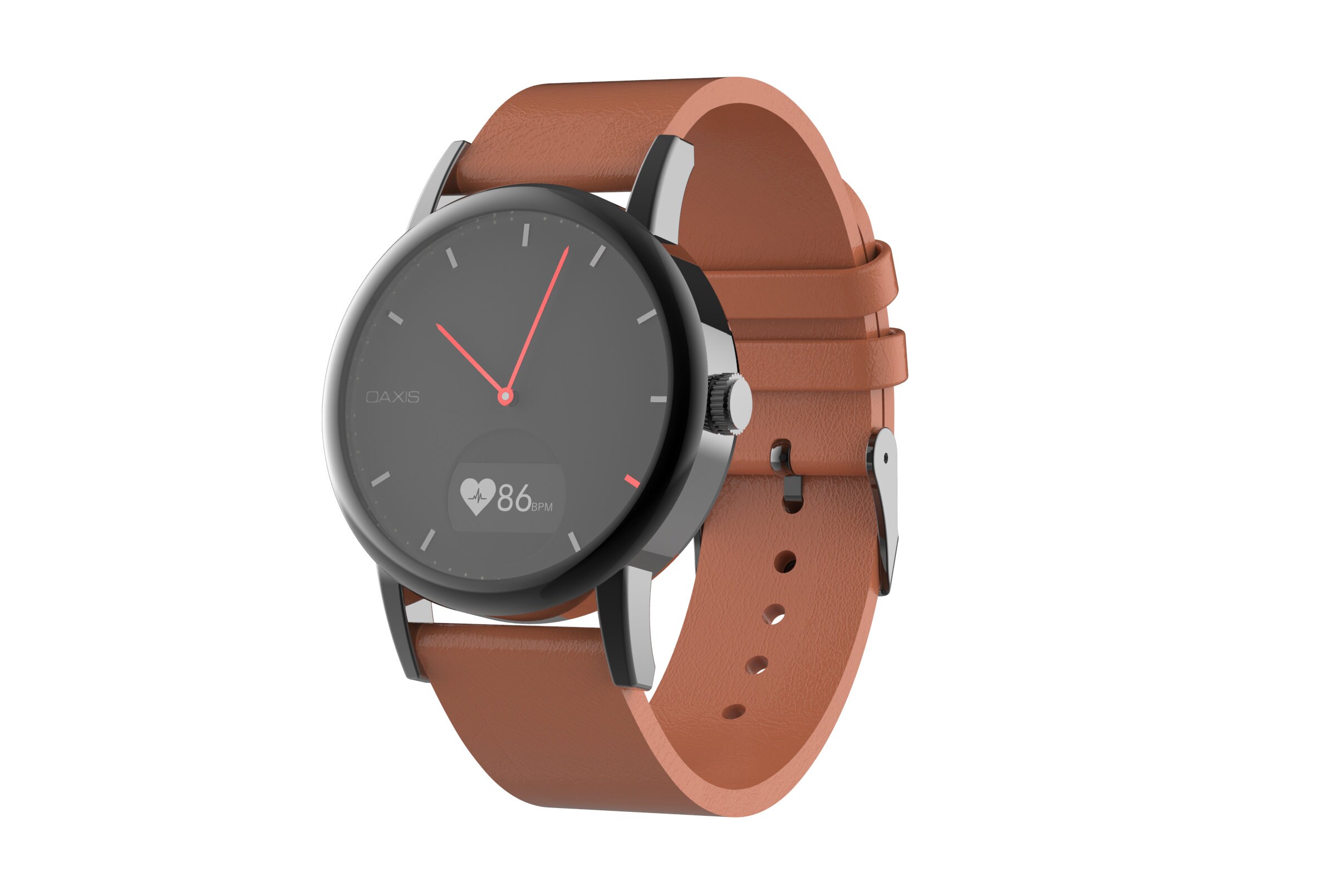 analog watch with heart rate monitor
