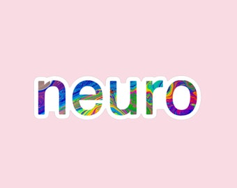 Neuro PET Scan Sticker | Neurodiversity Empowerment | Gift for Neurology, Neurosurgery, Neuroscience, Neuropsychology, Neuroradiology