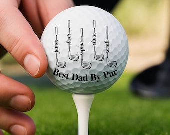 Dog Golf Ball, Father's Day Golf Ball Set, Custom Father's Day Gift