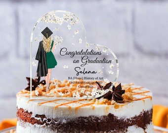 Topper per torta di laurea personalizzato, Topper per torta di laurea personalizzato, Classe del 2024, Decorazione di laurea, Ricordo di laurea