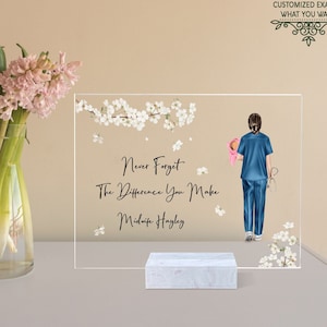 Personalized midwife gift, thank you gift for midwife, midwife appreciation gift, midwife retirement gift rectangle plaque