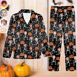Spooky halloween pajamas top