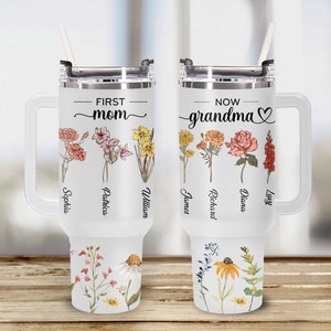 Personalized First Mom Now Grandma With Children and Grandkids Name 40 ...