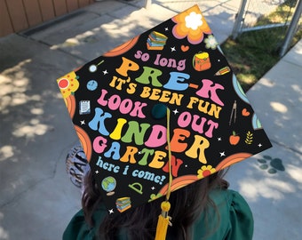 Personalized Kindergarten Graduation Cap Topper, Kindergarten Nailed It Cap Topper, Custom Grad Topper for Kids, Class Of 2024