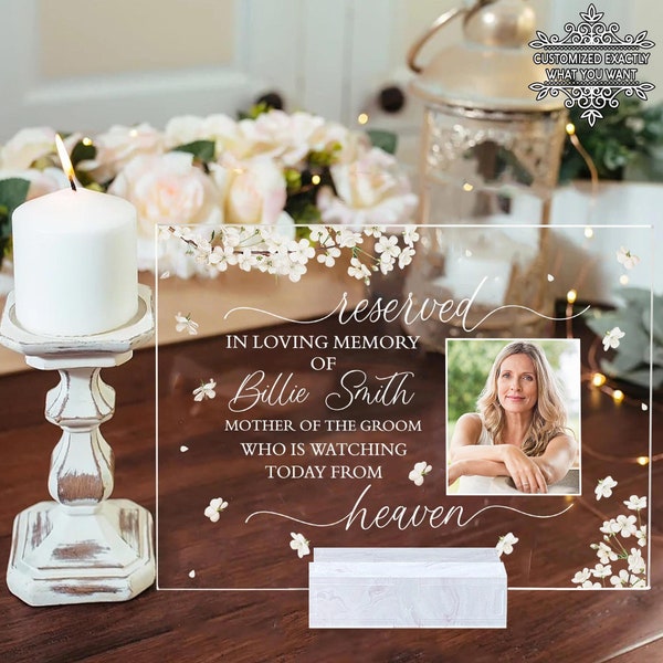 Memorial Table Sign Etsy