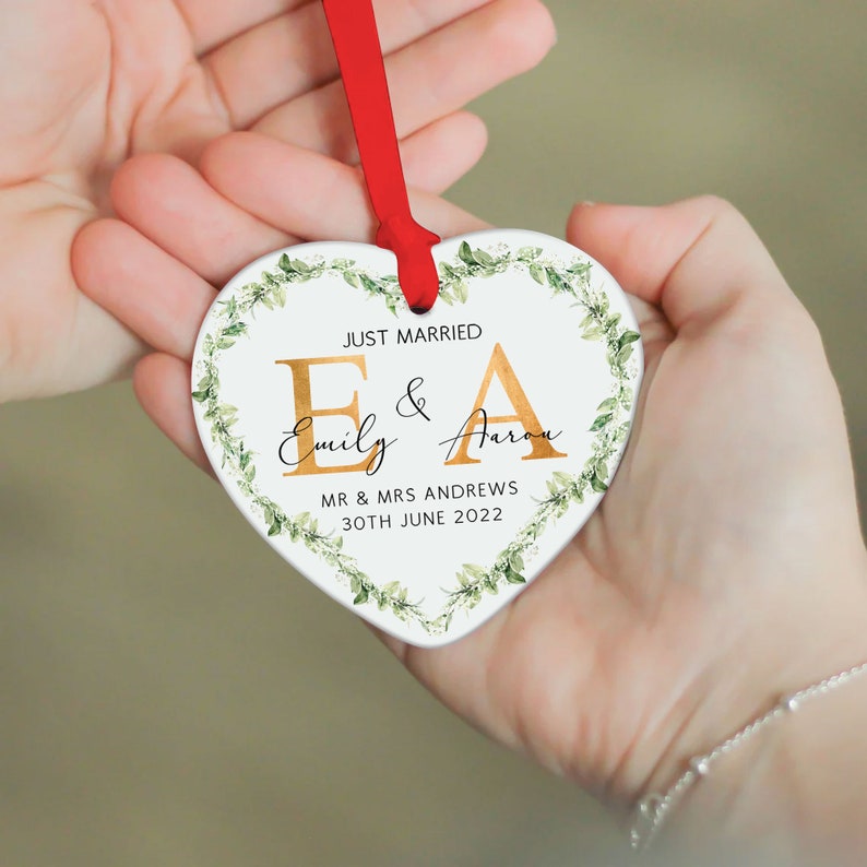 2022 Newlywed Christmas Ornament First Christmas Married Ornament 2022 Newlywed Gift Mr & Mrs Etsy
