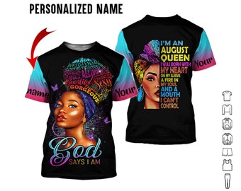 August girl birthday shirt sales