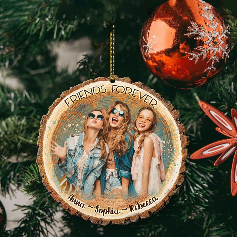 Personalized Picture Christmas Ornament, Your Picture Here Ornament