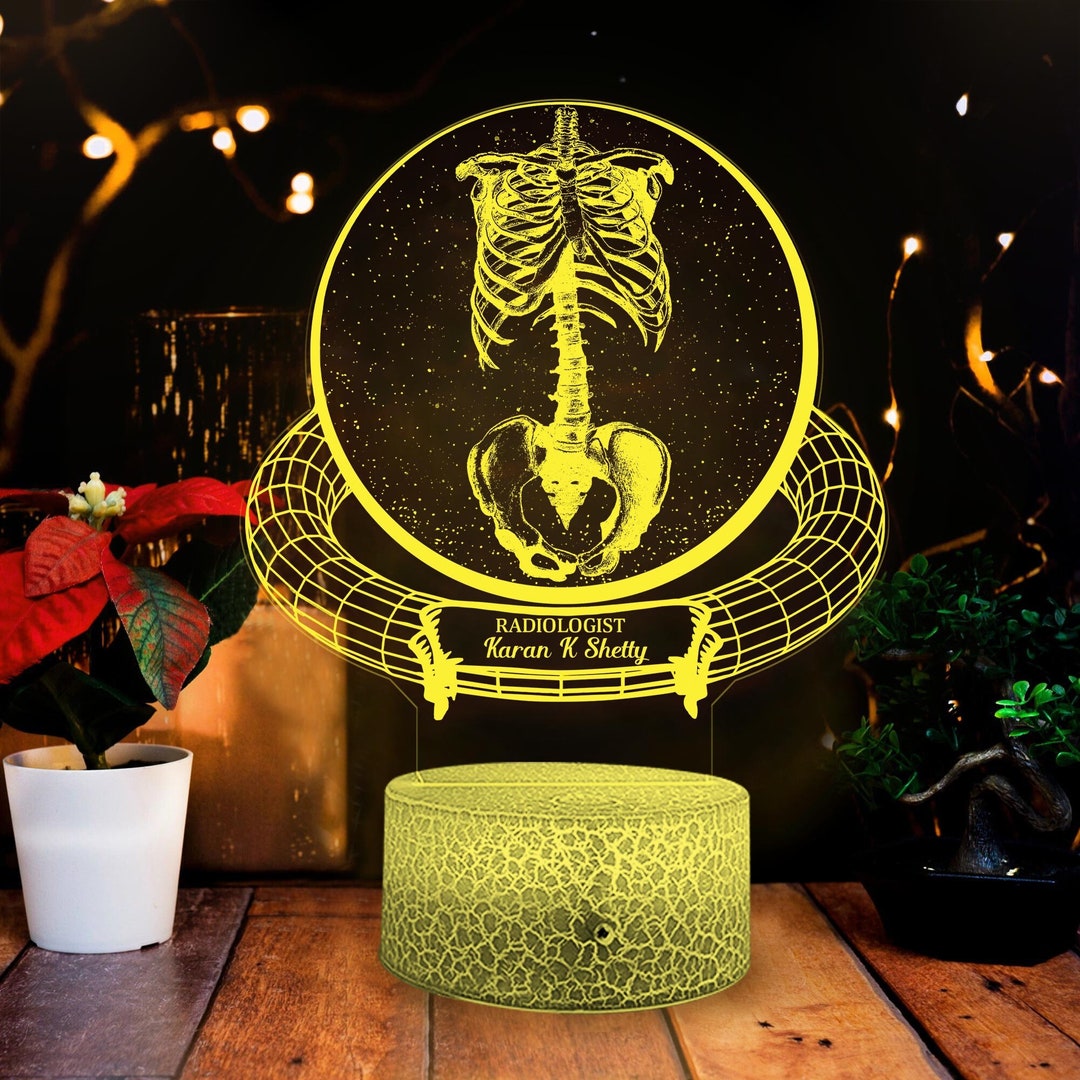 Custom Radiologist Night Light, Radiology 3D Lamp, Graduation Gift