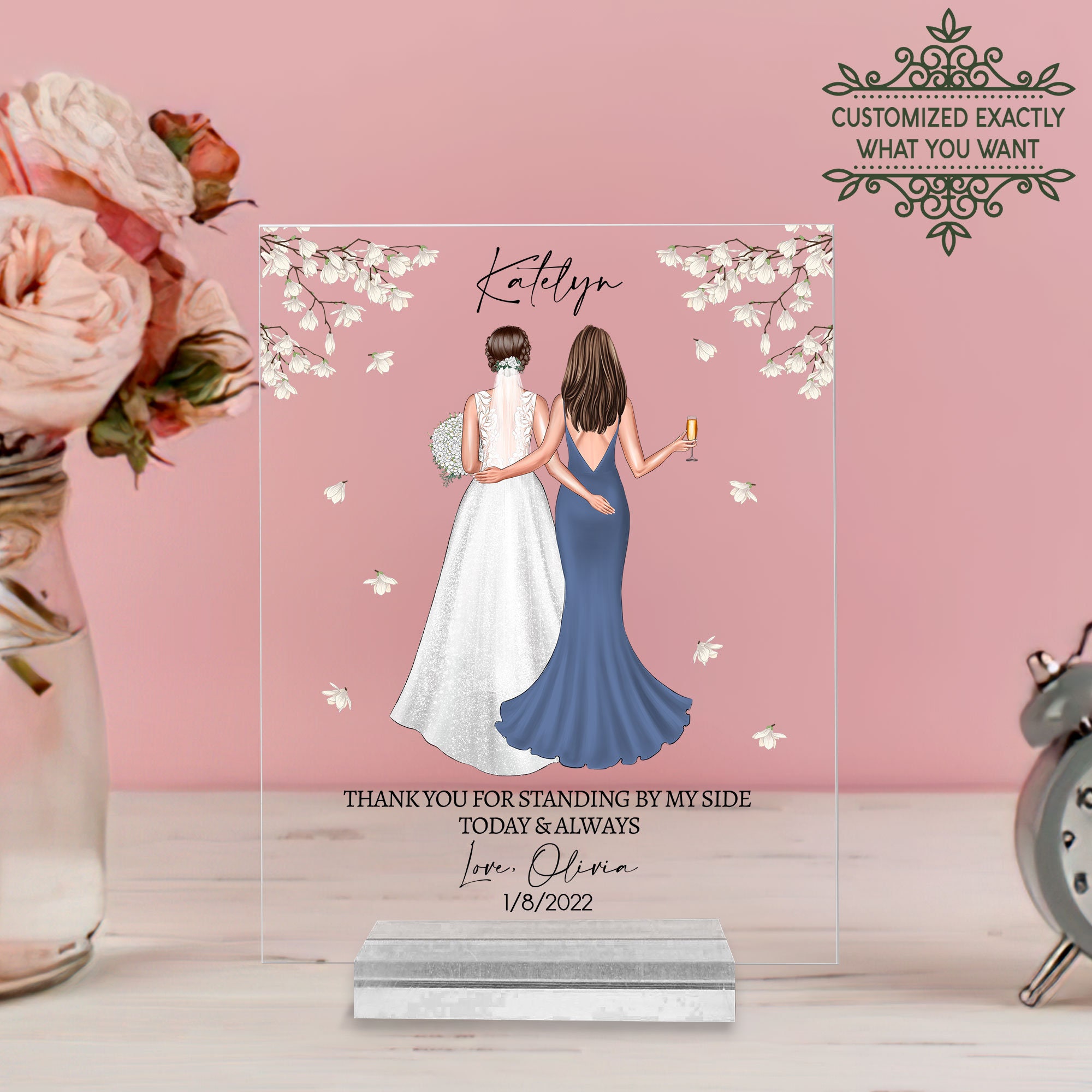 Engagement Personalised Heart Keepsake Plaque By Kitty and Fin
