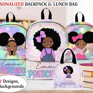 Sac à dos personnalisé pour la rentrée des classes pour enfants, cartable et sac à lunch pour filles et garçons, cadeau d'anniversaire pour enfants, sac à dos pour enfants, sac pour tout-petits