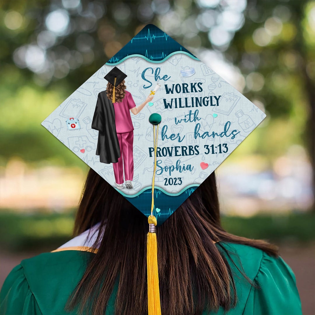Personalized Nursing Graduation Cap Topper Class Of 2024 Customized Il 1080xN.4838219678 Pw8q