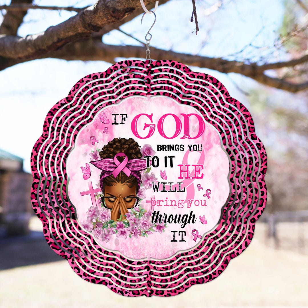 Breast Cancer Warrior Wind Spinner, Breast Cancer Awareness, Pink ...