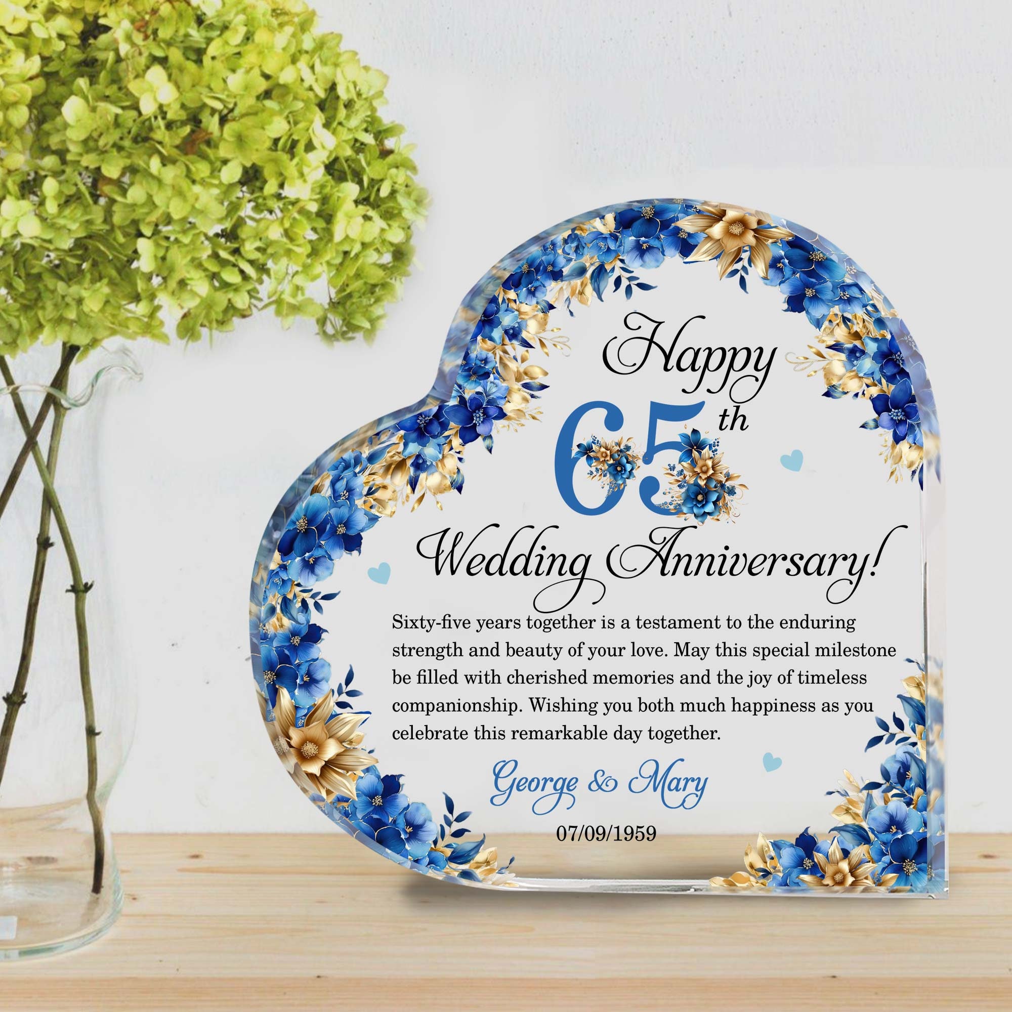 Moglie Targhe e Cartelli Decorativi Placca Acrilica Cuore Ornamenti Romantico San Valentino Donne Regali Compleanno Scrivania Segno Innamorato Anniversario Nozze Natale Ricordi Sposa Fidanzamento