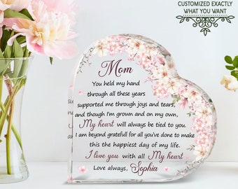 Mother's Day Custom Heart Shaped Acrylic Plaque If We Had A Flower Per -  PERSONAL84