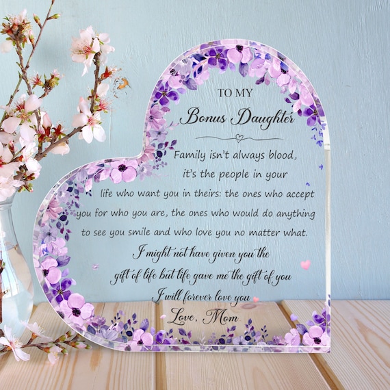 Bloc Acrylique De Cadeau De Mariage Personnalisé Pour Fils Et Belle-fille, Cadeau De Mariage De La Mère Du Marié, Cadeau Pour Fils Le Jour De Son