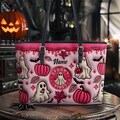 Spooky Vibe Faux Inflated Leather Tote Bag, Leather Wallet, Ghost Pumpkin Tote Bag, 2D Flat Halloween Bags, Trick Or Treat Halloween Bags product logo