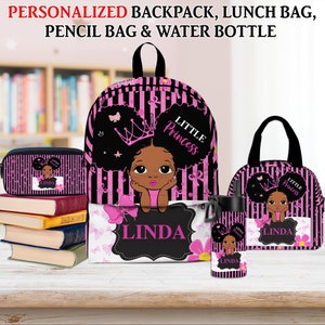 Sac à dos personnalisé pour la rentrée des classes pour enfants, cartable et sac à lunch pour filles et garçons, cadeau d'anniversaire pour enfants, sac à dos pour enfants, sac pour tout-petits