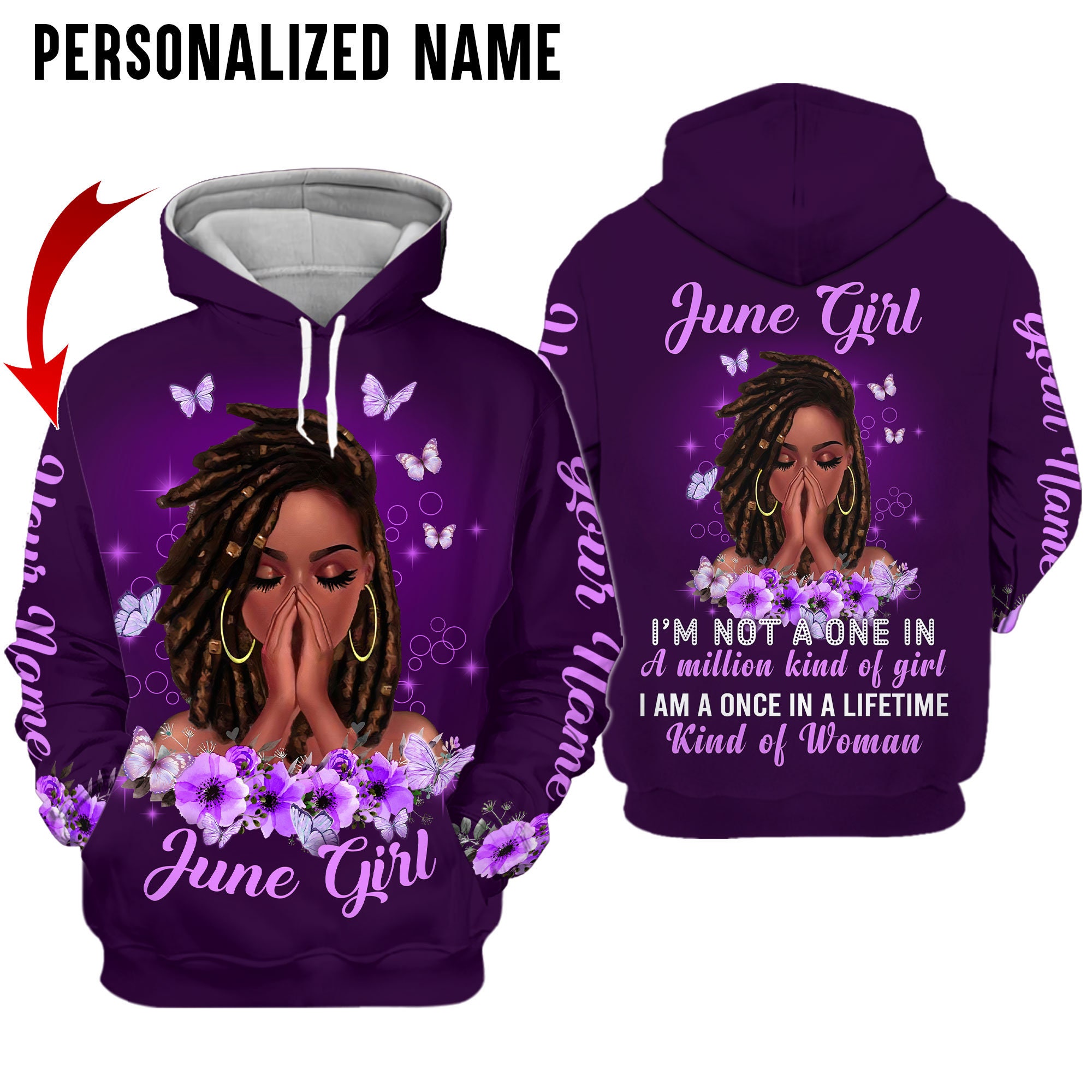 June 2025 girl hoodie