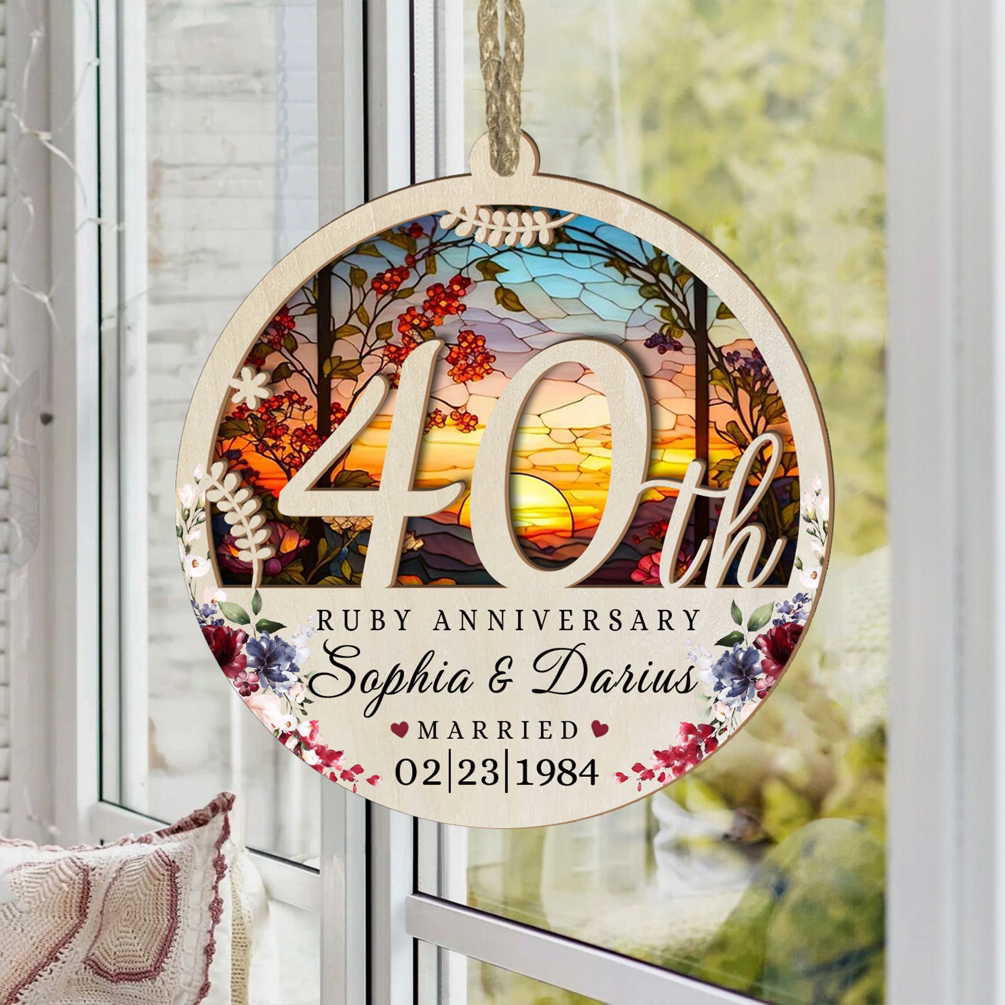 Ruby wedding ornaments discount