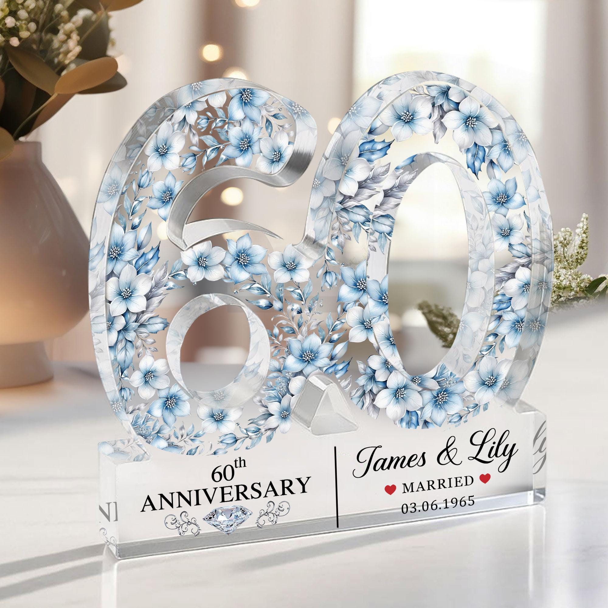 60th Wedding Anniversary Posters Diamond 60th Wedding Anniversary - View #3
