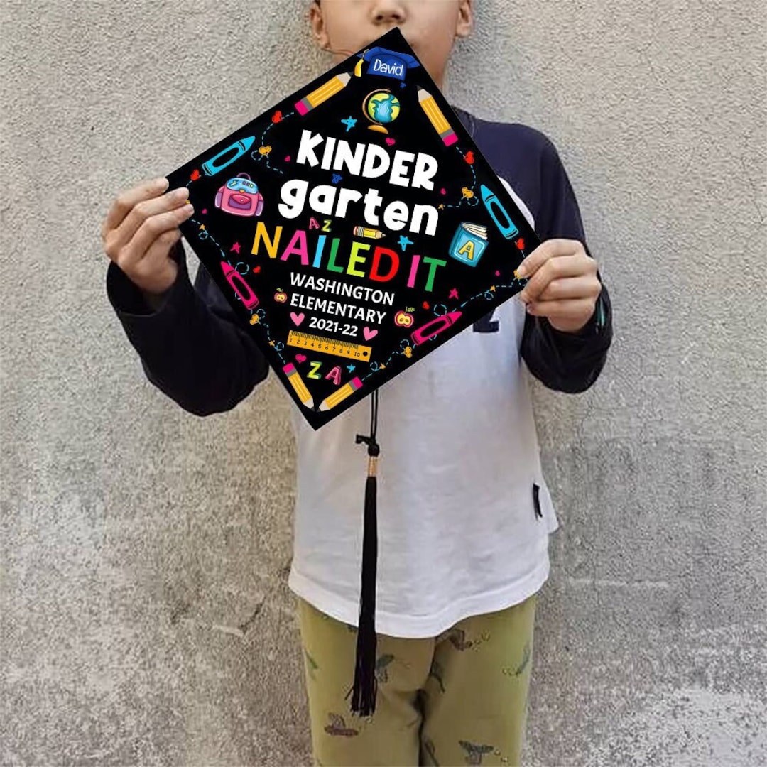 Personalized Kindergarten Graduation Cap Topper, Kindergarten