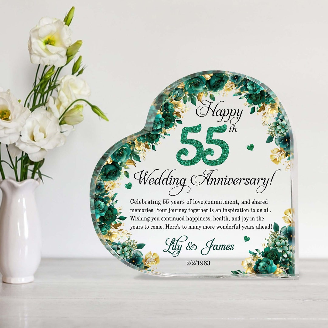 Exciting 55th Wedding Anniversary Gifts Gallery
