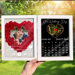 Marco de flores personalizado con mapa de boda y fecha, decoración de boda, regalo de pareja, regalo de ubicación de boda, regalo de recién casados, aniversario de boda