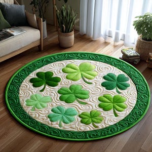 Four Leaf Clover Rug - Etsy