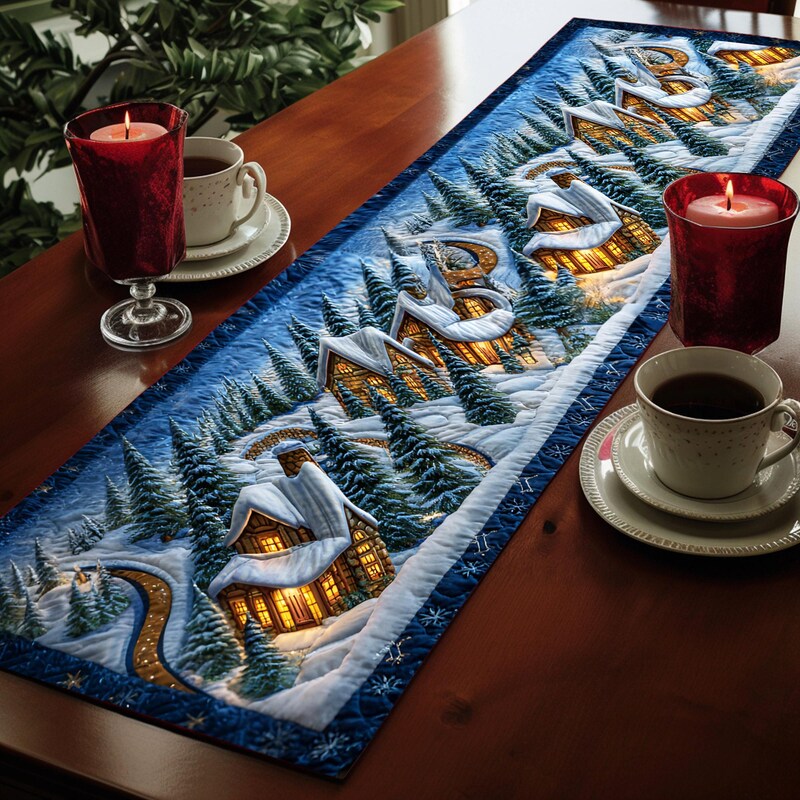 Winter Themed Table Linens - Etsy UK