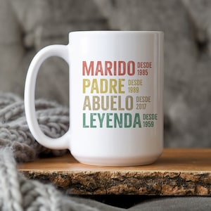 Personalized Dia Del Dadre, Abuelo Gifts, Regalos Para Papá, Regalos Para El Abuelo, Taza Del Abuelo, Father&#39;s Day Gifts For Spanish Grandpa