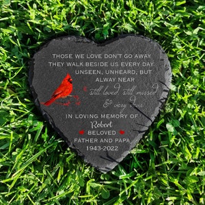 Custom Memorial Stone, Indoor/Outdoor Use, Remembrance Stone for Home or Garden, In Loving Memory,  Memorial Gift For Loss Of Father/Mom