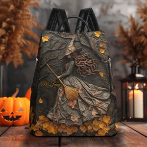 Loungefly Black Halloween Backpack with Spooky Design Loungefly Halloween II Michael Myers Pumpkin Mini Backpack  main image 4